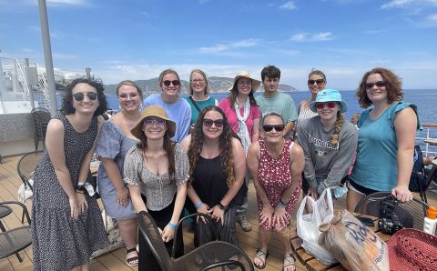 TWU students travel to Greece