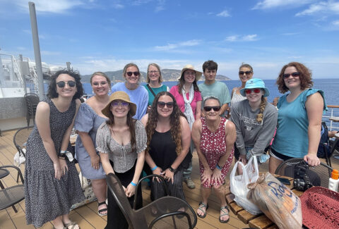 TWU students travel to Greece