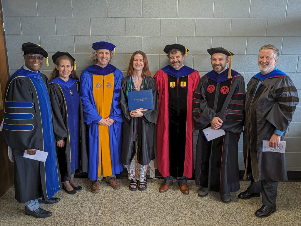 Diana White, TWU Honors Program Graduate with faculty