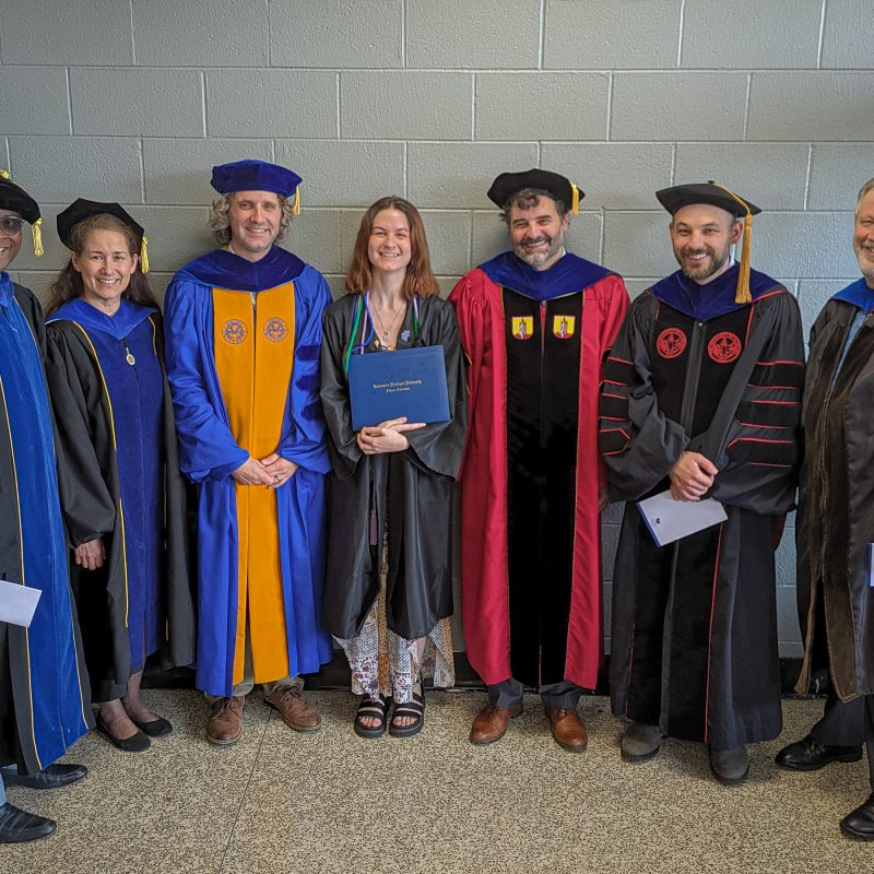 Diana White, TWU Honors Program Graduate with faculty